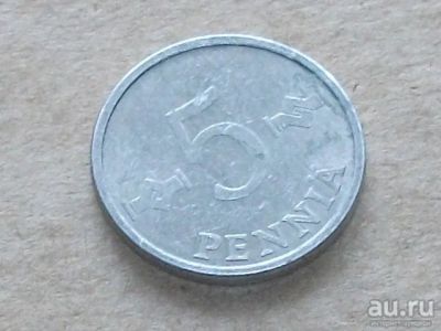 Лот: 13436951. Фото: 1. Монета 5 пенни пять Финляндия... Европа