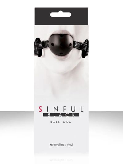Лот: 22069676. Фото: 1. Кляп с виниловым ремешком Sinful... Игрушки