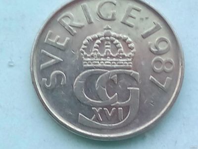 Лот: 18570189. Фото: 1. Монета Швеции 5 крон, 1987. Европа