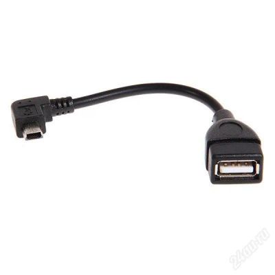 Лот: 2415784. Фото: 1. Mini USB Host OTG (On-The-Go... Дата-кабели, переходники