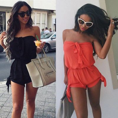 Лот: 25783232. Фото: 1. Комбинезон Playsuit, цвет красно-оранжевый... Комбинезоны