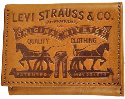 Лот: 7231779. Фото: 1. Кошелек levis Wallet светло коричневая... Бумажники, кошельки, портмоне