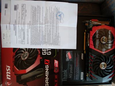 Лот: 11258904. Фото: 1. Продам MSI GTX 1060 Gaming X 6G... Видеокарты