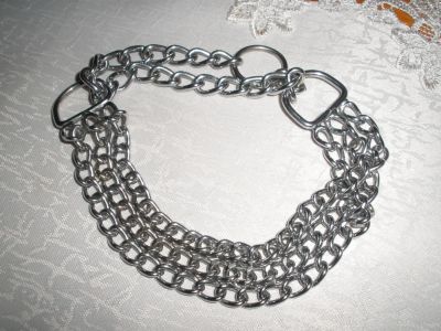 Лот: 7866030. Фото: 1. ошейник-удавка,3-х рядный,22 см... Ошейники, одежда, конное снаряжение