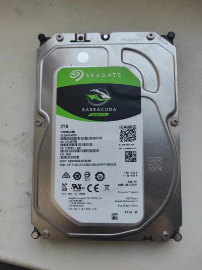 Лот: 18631302. Фото: 1. Hdd seagate 2 tb 7200 об. в отличном... Жёсткие диски (HDD)