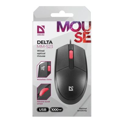 Лот: 22143106. Фото: 1. МЫШЬ ПРОВОДНАЯ DEFENDER DELTA... Клавиатуры и мыши