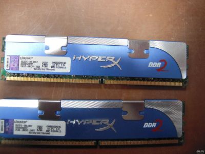 Лот: 13689998. Фото: 1. ОЗУ DDR2 4gb Kingston HiperX KHX8500D2K2... Оперативная память