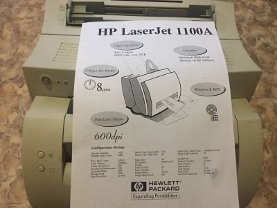 Лот: 11859653. Фото: 1. Принтер HP LaserJet 1100A. Лазерные принтеры