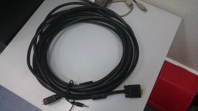 Лот: 10616585. Фото: 1. Кабель VGA - VGA 9 м, 15П/15П... Шлейфы, кабели, переходники
