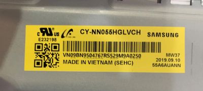 Лот: 24256101. Фото: 1. подсветка в сборе panel CY-NN055HGLVcH... Запчасти для телевизоров, видеотехники, аудиотехники