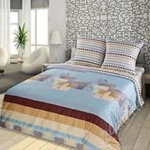Лот: 2686471. Фото: 1. КПБ Сатин Letto 1,5сп. Постельное бельё
