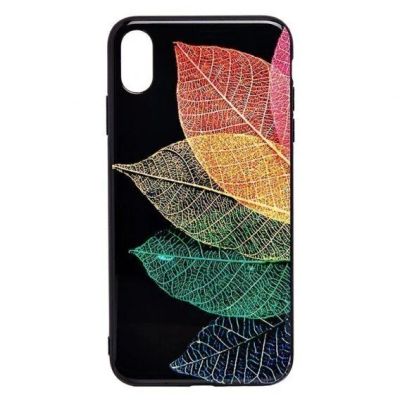 Лот: 14290317. Фото: 1. Чехол для iPhone XS Max листья. Чехлы, бамперы