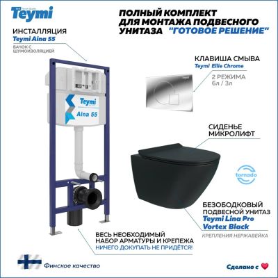 Лот: 25313200. Фото: 1. Комплект унитаза с инсталляцией... Унитазы, биде