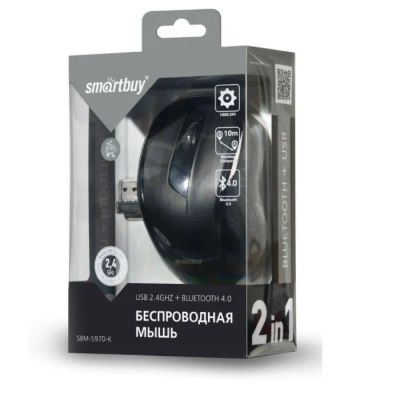 Лот: 21516979. Фото: 1. Мышь SmartBuy SBM-597D-K беспров... Клавиатуры и мыши