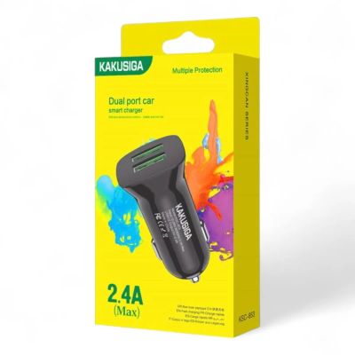 Лот: 25796836. Фото: 1. АЗУ KAKUSIGA 2*USB 2.4A KSC-853... Зарядные устройства, блоки питания, адаптеры сетевые для смартфонов