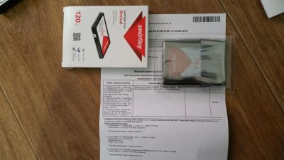 Лот: 7137655. Фото: 1. Новый 120 Гб SSD-накопитель Smartbuy... SSD-накопители