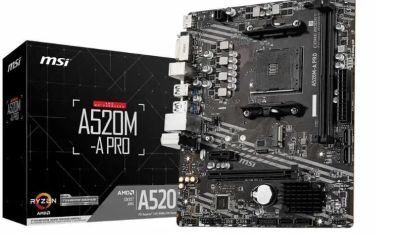 Лот: 21178163. Фото: 1. Материнская плата MSI A520M-A... Материнские платы