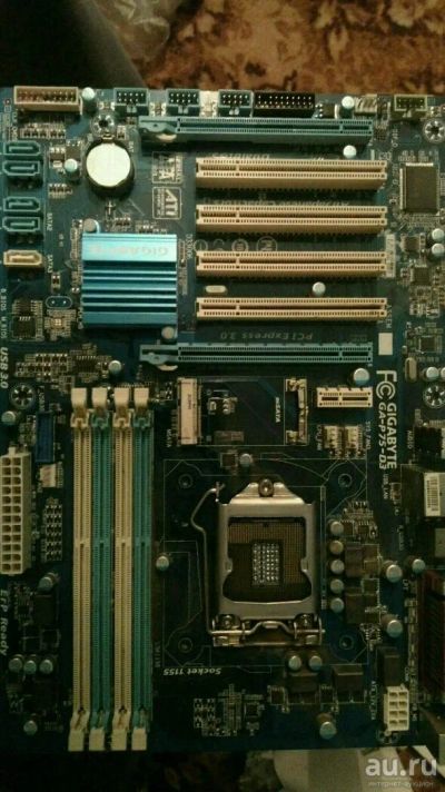 Лот: 10852337. Фото: 1. Мама Gigabyte GA-P75-D3. Материнские платы