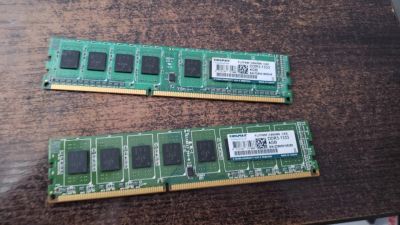Лот: 16638175. Фото: 1. 2 плашки DDR3 4 Гб. Оперативная память