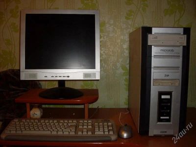 Лот: 894813. Фото: 1. Полноценный комп с ЖК монитором... Компьютеры в сборе