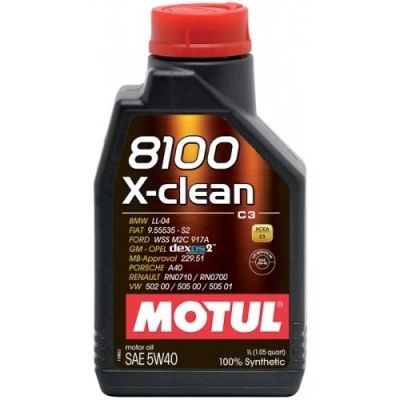 Лот: 12909923. Фото: 1. MOTUL 8100 X-CLEAN PLUS 5W30 100... Масла, жидкости