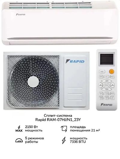 Лот: 25319931. Фото: 1. Кондиционер сплит-система Rapid... Кондиционеры, сплит-системы