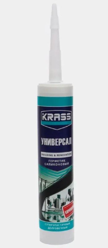 Лот: 12915393. Фото: 1. Герметик Krass силиконовый универсальный... Клеи, герметики, пена монтажная, клейкие ленты