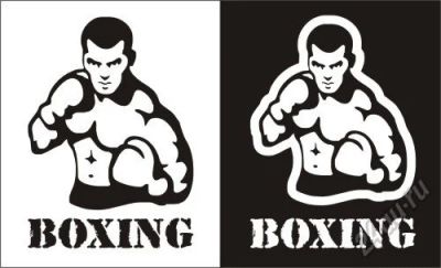 Лот: 5751272. Фото: 1. Наклейка виниловая "Boxing". Наклейки автомобильные