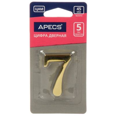 Лот: 24081388. Фото: 1. Цифра на дверь 7, Apecs, DN-01-7-Z-G... Фурнитура, комплектующие