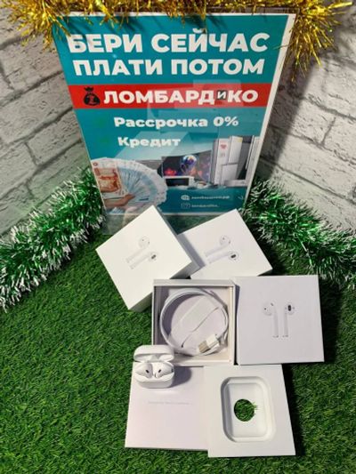 Лот: 18419260. Фото: 1. Новые наушники Apple AirPods 2... Наушники, гарнитуры