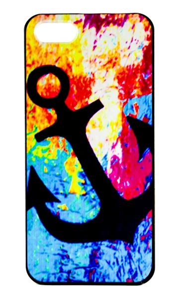Лот: 5241649. Фото: 1. Чехол для Iphone 5 5s Якорь. Чехлы, бамперы