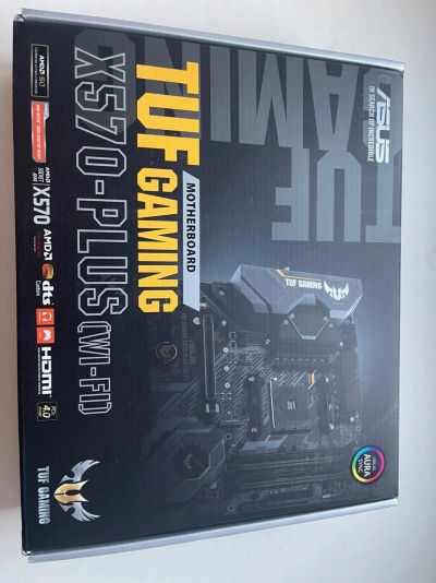 Лот: 18383406. Фото: 1. Asus TUF gaming x570-plus (wi-fi... Материнские платы