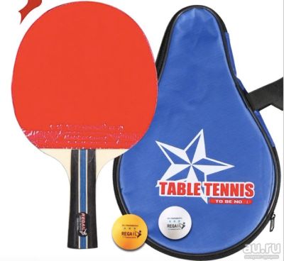Лот: 5871524. Фото: 1. 🏓 Ракетка 10 мм для настольного... Мячи, ракетки, шайбы, клюшки