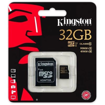 Лот: 9838481. Фото: 1. Карта памяти Kingston Micro SD... Карты памяти