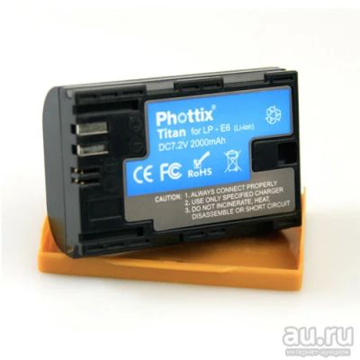 Лот: 8997709. Фото: 1. Аккумулятор Phottix® TITAN LP-E6... Аккумуляторы, зарядные