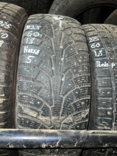Лот: 25057295. Фото: 1. (1шт)225-60-18 Nokian Hakkapeliitta... Шины
