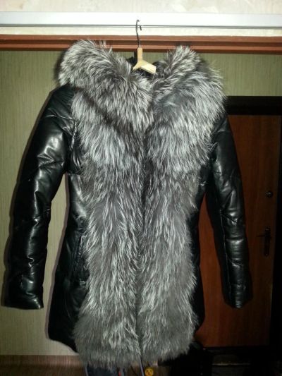 Лот: 6589633. Фото: 1. Пуховик кожаный. Верхняя одежда
