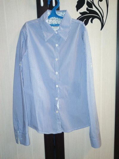 Лот: 9476884. Фото: 1. Синяя блузка (блуза, рубашка... Школьная форма