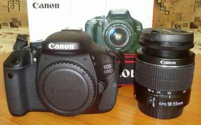 Лот: 8933522. Фото: 1. Canon 600D + объектив 18-55 III... Цифровые зеркальные