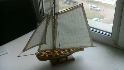 Лот: 11495960. Фото: 1. Сборная модель HMS Bounty шлюпка... Судомоделизм