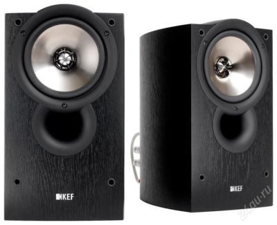 Лот: 747656. Фото: 1. KEF iQ 10 black + стойки. Пассивные акустические системы