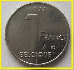 Лот: 15599608. Фото: 1. Бельгия 1 франк 1998 (надпись... Европа