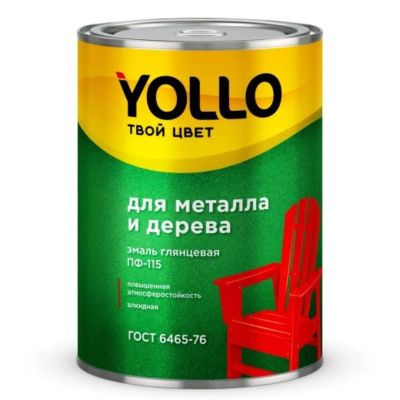 Лот: 24085983. Фото: 1. Эмаль Yollo, ПФ-115, для внутренних... Краски, лаки, растворитель