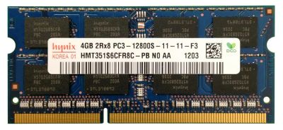 Лот: 10572885. Фото: 1. SO-DIMM DDR3 4Gb PC3-12800 (1600MHz... Оперативная память
