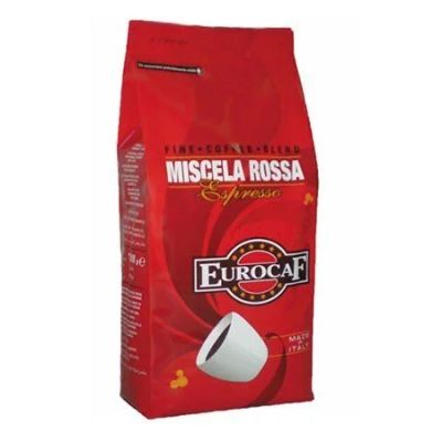 Лот: 10480315. Фото: 1. Кофе в зернах eurocaf rosso (1... Пищевое