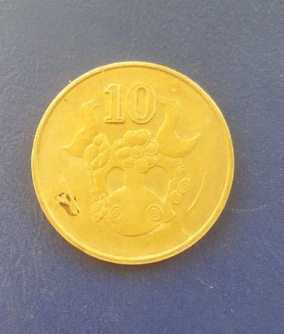 Лот: 25005891. Фото: 1. Кипр 10 центов 1985. Европа