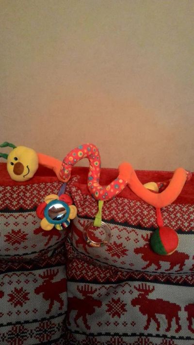 Лот: 6510826. Фото: 1. Мягкая игрушка подвеска Гусеница. Для младенцев