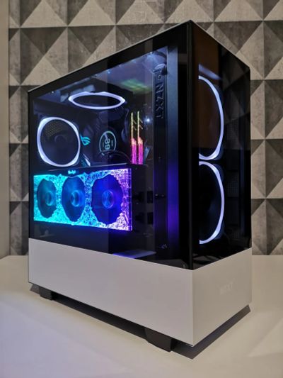 Лот: 20652755. Фото: 1. Корпус NZXT H510 Elite, белый... Корпуса, блоки питания