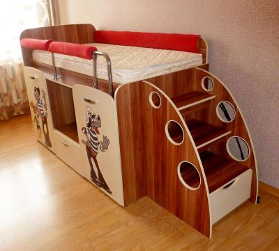 Лот: 14802320. Фото: 1. Детская кровать чердак Улыбка. Детские кровати и кроватки