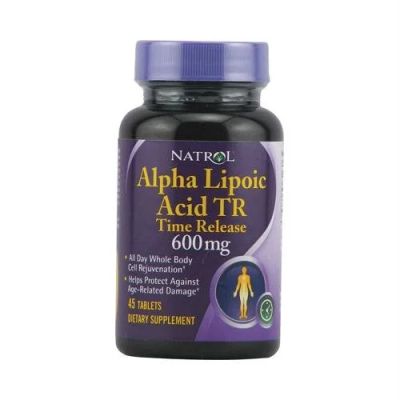 Лот: 9895182. Фото: 1. Alpha Lipoic Acid 600 мг. 45 таб... Спортивное питание, витамины